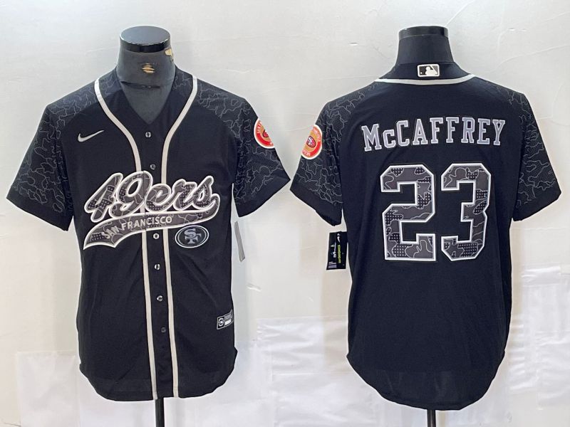 Men San Francisco 49ers #23 Mccaffrey Black Nike 2024 Co Branding Game NFL Jersey style 1->green bay packers->NFL Jersey